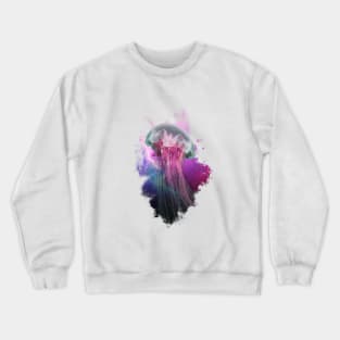 Jellyfish from Space Crewneck Sweatshirt